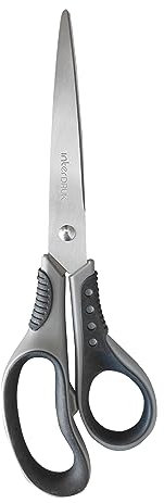 Interdruk - Ciseaux de Précision en Acier Inoxydable - Poignée Ergonomique en Caoutchouc - Polyvalents pour le Bureau, la Maison et les Projets Artisanaux - 21 cm