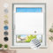 Plissee ohne Bohren Verdunkelung Klemmfix Weiß 65x220cm Thermo Plissees 100% Verdunklung Rollos für Fenster & Tür Verdunklungsplissee ohne Bohren Sichtschutz und Sonnenschutz