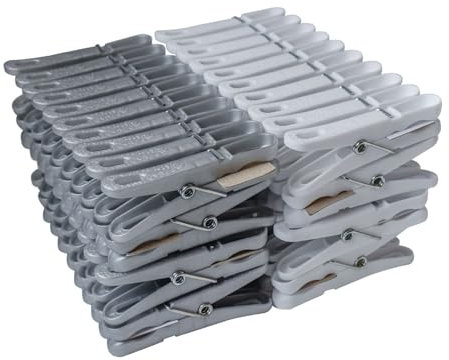 LAGUELLE 80 Pinces à Linge Plastique - Durables et Réutilisables - Idéales pour la Lessive et Le Séchage - Design Compact et Léger - Faciles à Utiliser