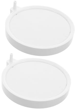 SUPVOX Lot De 2 Aérateurs pour Aquarium Diffuseur d'air Petite Pompe À Air Bulle d'eau Pierre À Bulles Blanc