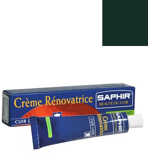 Saphir Rejuvenating Cream Polish Tube Dark Green 25 ml