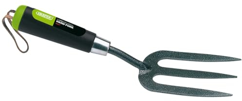 Draper Tools en Acier Carbone Heavy Duty Main Cultivateur Fourche, Green and Black