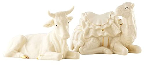 Belleek Living Nativity Ox & Camel | Parian China | Made in Ireland