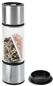 Metaltex 252808010 Salz und Gewürzmühle Duo Edelstahl