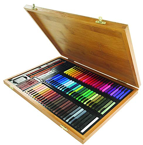 Conté à Paris, Colour & Sketch Pastel Carré Wood Box, Set of 84 - Assorted