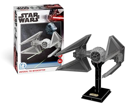 Revell Star Wars Kartonmodellbausatz I Detailgetreuer Modelbausatz des Imperial TIE Interceptor I für Jung und Alt I 116 Teile I für Star Wars Fans I Ideale Geschenkidee für jeden Anlass