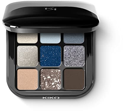 KIKO Milano Glamour Multi Finish Eyeshadow Palette 05 | Palette Con 9 Ombretti Dai Diversi Finish