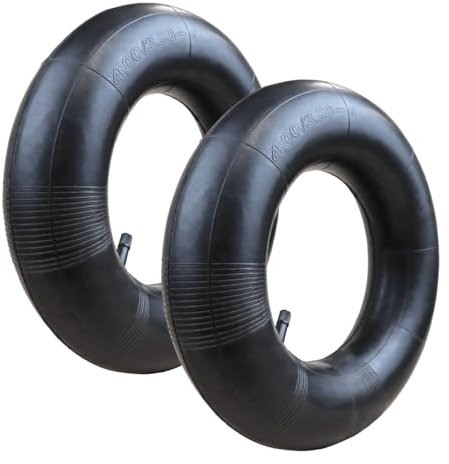 Linxor - Juego de 2 cámaras de aire con válvula recta para carretillas, carros, carritos, cortacéspedes o otro - 4.00/3.50-6