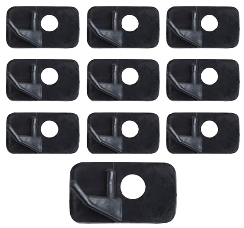 HAFRILY 10Pcs Arrow Rest for RH Recurve Bows Plastic Arrow Rests with Glue for Hunting Shooting Targeting Accessory Archery Arrow Rest Right Hand