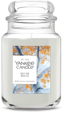 Yankee Candle Silver Birch Scented Candle, 22oz Large Jar