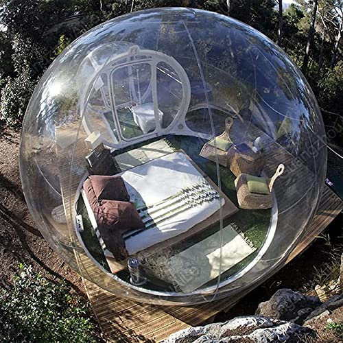 Tenda gonfiabile a bolle – Gazebo trasparente a cupola per campeggio all'aperto, antipioggia con tunnel indipendente, include ventilatore per una facile installazione, ideale per avventure ed eventi