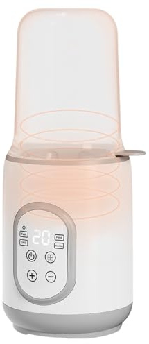 Weqizuerqi 27x12x12.3 Cm Calentador De Leche Materna Calentadores De Biberones Esterilizador Y Calentador De Biberones De Viaje Control Inteligente De Temperatura para Materna Fórmula Y Papilla
