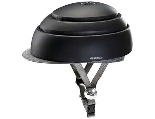 Classic Folding Helmet Black Small – Foldable Bike & Scooter Helmet for Small Adults/KIDS, Lightweight and Compact, EN1078 & CPSC Certified Urban Commuter Safety