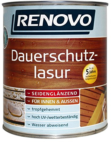 Durée de Renovo 2,5 l Lasure de protection 0100 Lasure pour bois incolore Lasure