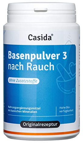 Casida® Basenpulver 3 nach Rauch, ohne Zusatzstoffe, vegan - hohe Bioverfügbarkeit - für den Säure-Basen-Haushalt- 200g