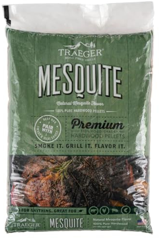 Wood pellets Mesquite 100% Natural and food-grade for pellet grills - 9 kg