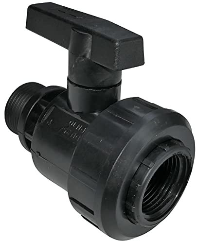AERZETIX - C51845 - Valvola a sfera a pressione sferica 1'' semplice unione maschio-femmina - rubinetto di arresto a sfera 1'' 10 bar da avvitare per tubo acqua giardino/irrigazione/piscina