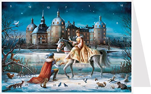 Postkarten-Adventskalender Moritzburg: Papier-Adventskalender