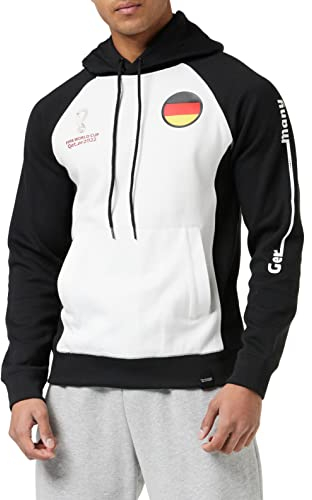 FIFA Herren Official World Cup 2022 Overhead Hoodie, Mens, Germany, X-Large Kapuzenpullover, White, Extra