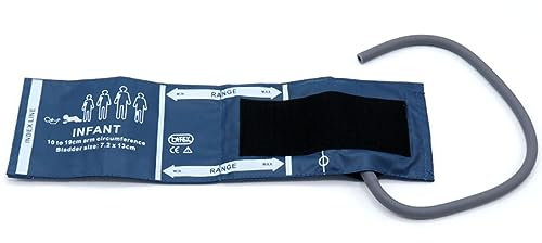 Manguito NIBP Universal de un solo tubo para bebés, manguito de presión arterial de repuesto de PU reutilizable de 10-19 cm, sin conector