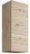 Mama Store Wendbarer Hängeschrank aus Holz mit Push-& Pull-System, Holzwerkstoff, Weiße Eiche, 22D x 30W x 71H centimetres