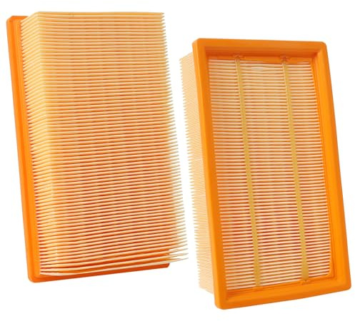 Lot de 2 filtres pour aspirateur Bosch Gas 35 L, M SFC, AFC Professional, plissés plats pour NT 25/1 Ap