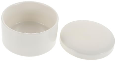 MOBUTOFU Boîte à Bijoux Ronde Céramique Pour Rangement De Bagues Et Bijoux Pour Voyage Blanc