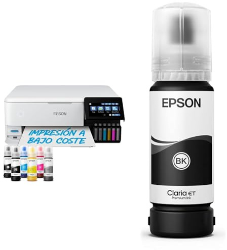 Epson EcoTank ET-8500 con Botella de Tinta Negra fotográfica Adicional
