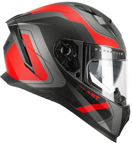 CGM Casque intégral, 311R Blast Race Anthracite Rouge Mat, L (59cm)