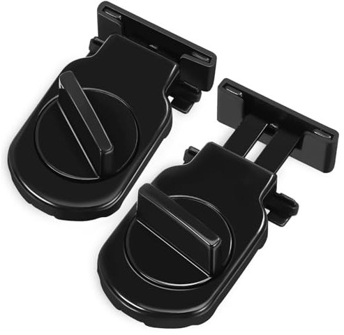 Angoily 2pcs Sliding Window Locks Security Window Stops Locks for Horizontal Sliding Adjustable Safety Guard