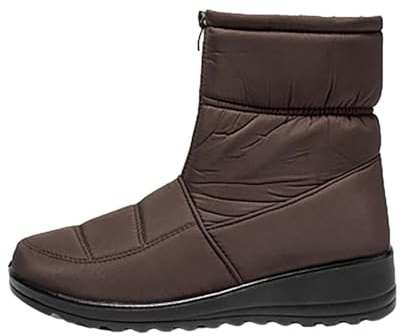 Botas de invierno para mujer, forradas, botas de nieve para hombre, impermeables, botas de exterior, pies anchos, botas de nieve, botas de senderismo, botas de nieve ortopédicas, cálidas, zapatos