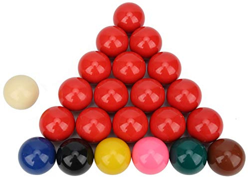 Generic Snooker Biljard Biljardbollar Set Slitstarkt Harts för Officiell spelboll/Brittisk Biljard, Ljus Lyster Mjuk Färg Bekväm Träffkänsla 22st 2,1 för Hemunderhållning