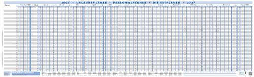 2027 Profi Urlaubsplaner Personalplaner 35 Mitarbeiter