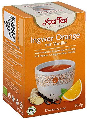 Yogi Tea Ingwer Orange+Vanille Bio Filterbeutel