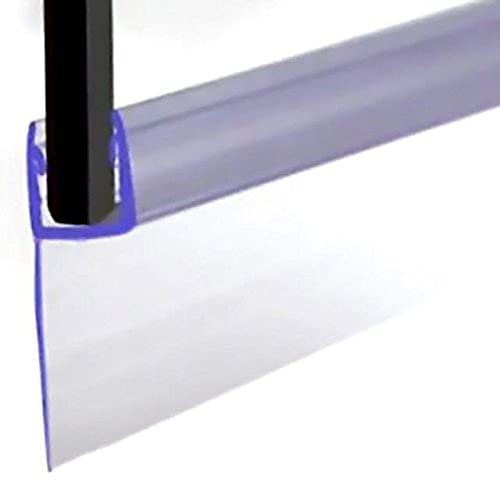 VeeBath Bath Shower Screen Door Seal Strip, Leak Proof, Shower Door Seal Replacement for 4-6mm Glass Door Up to 20mm Gap (E Type)…