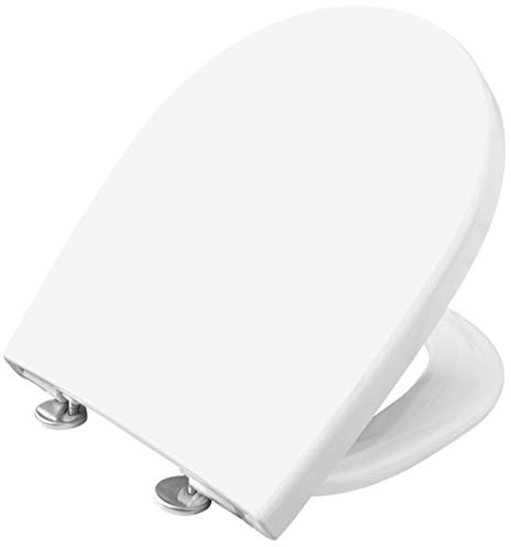 Cornat WC-Sitz Premium 6 - Ergonomisches Design - Pflegeleichter Duroplast - Quick up & Clean Funktion - Absenkautomatik - Bequeme Montage von oben / Toilettensitz / Klodeckel / KSPREMSC600