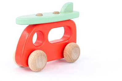 BAJO Wohnmobil mit Surfbrett – Holzspielzeug