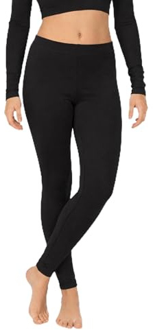 BOOM Prime Girls Gymnastics Leggings Kids PE Dance Yoga Activewear Soft Stretch 5-14 (as8, Black, 7-8)