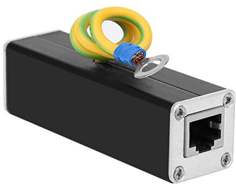 Protector Contra Sobretensiones Ethernet, Dispositivo de Descargador de Redes POE Protector Contra Sobretensiones de Red Dispositivo de Protección Contra Sobretensiones