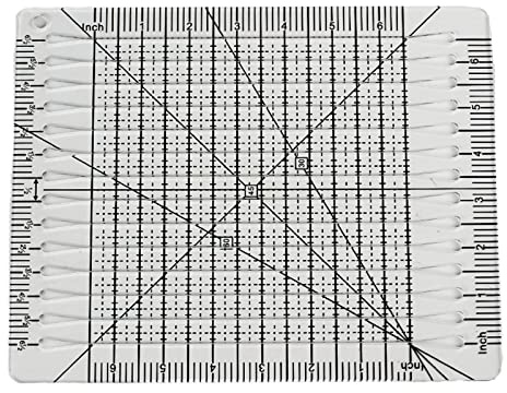 Ankexin Slotted Quilting Ruler Durable Patchwork Ruler Transparent DIY Craft Cutting Ruler Template for Designer Pattern Maker