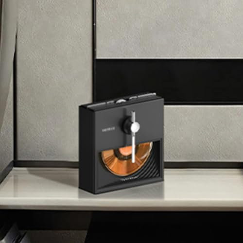 Retro Uppladdningsbara CD-spelare Hem, Trådlösa Bluetooth Boomboxes, Integrerad Spelare, Multifunktions Album CD Audio Record Player, Home Audio Player, Disc Player, Högtalardocka,Black