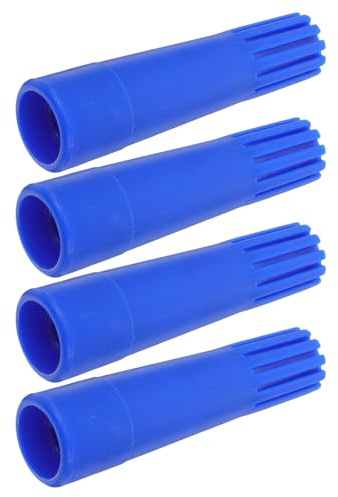 ERINGOGO Adattatore per Tubo di Prolunga Filettato 21,82mm in Plastica Blu 4 Pezzi Design a Connessione Sicura e Facile Installazione per Scope e Rulli da Pittura in Casa