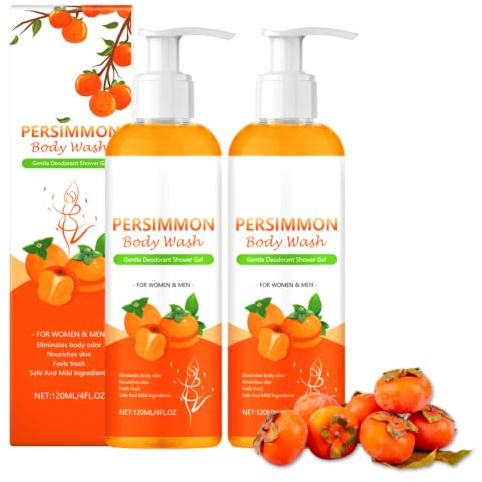 Savelina tvål, Safelina Kaki tvål för äldre, naturlig Kaki duschgel mot kroppslukt, savelina tvålKaori Persimmon tvål och persimmon Body Wash Set, mot obehaglig lukt