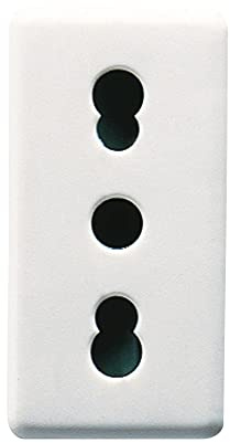 GEWISS 20203 PRESA BIVALENTE 10/16A BIANCO SYSTEM