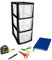 Black 3 Tier Drawer Unit Medium Office Storage Desktop Filing Unit Holds A5 Paper Stationery