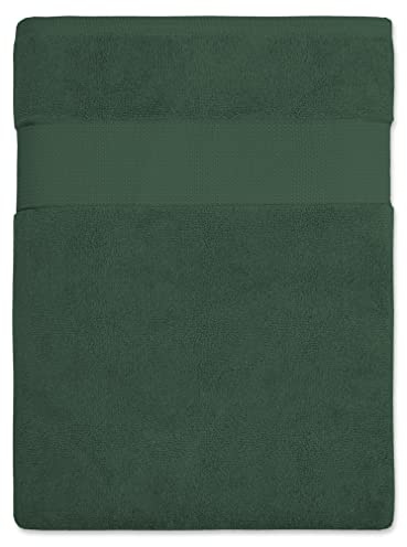 BANANALU Serviette de sauna XL - XXL 100x180 cm Qualité 100% coton 600 g/m², 1 pièce, Dark Forest 18-5611, 100x180 cm, 600 g/m²