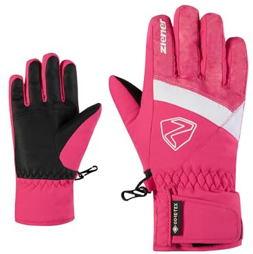 Ziener Leif-Z Guantes de esquí para niños | Gore-Tex Impermeable Tie Dye Pop Rosa, 6,5