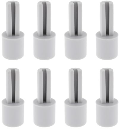 Gurtt 8 Pieces Potentiometer Extension Shaft Grey Plastic Extension 10 mm x 25 mm Suitable for Mixer Potentiometer Electric Guitar