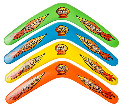 Diverse 16 x Bumerang Boomerang 30cm 4 Farben Wurfspiel Fangspiel Strand Tombola Spiele