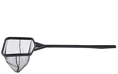 Net - Lightweight Nylon Fish Fishing Net with Plastic Handle (S)